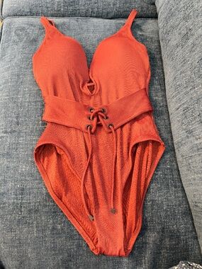 Bar III Orange Bathing Suit